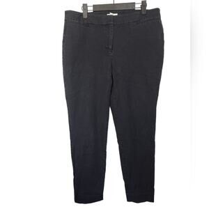 Eileen Fisher Organic Cotton Stretch Cuffed Trouser Pants Medium